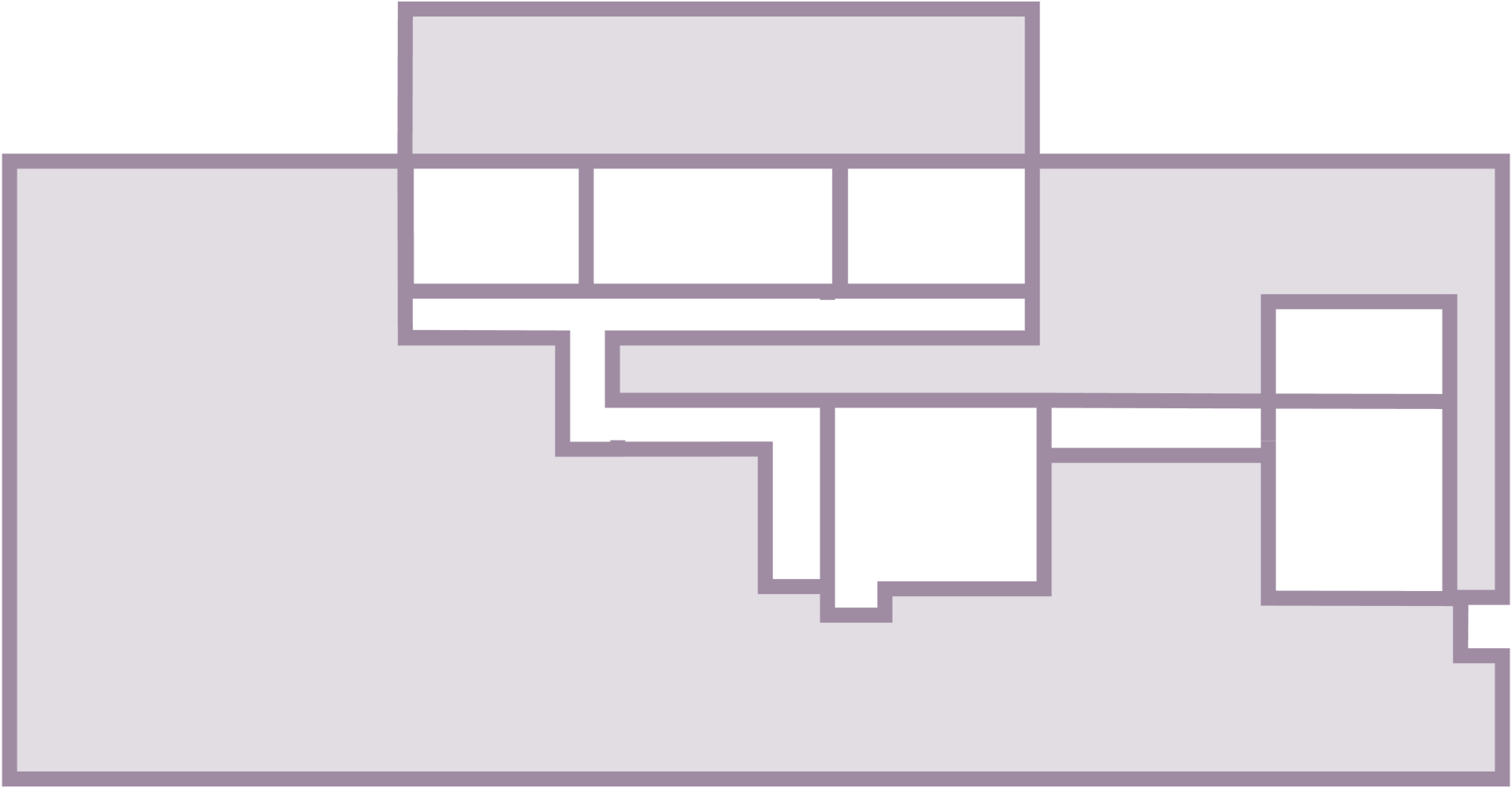 Simple floor plan of Below Stairs