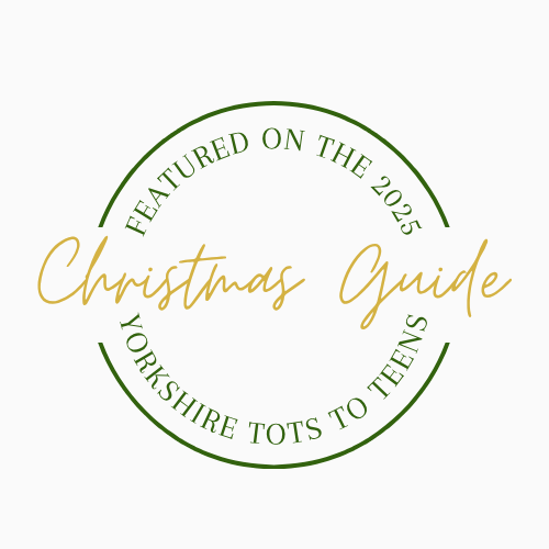 Badge which reads event featured on the Yorkshire Tots to Teens Christmas Guide for 2025