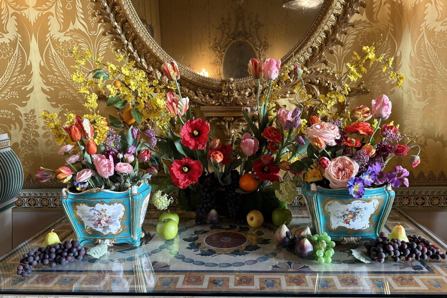 Stunning florals in Harewood's own Sèvres collection