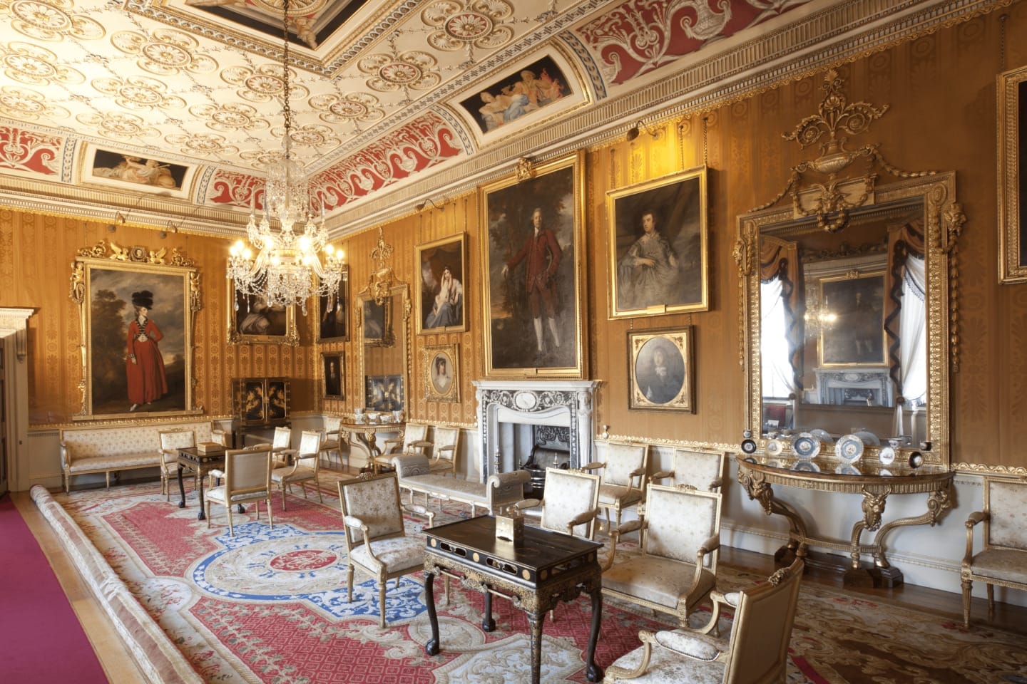 Harewood's chandelier in the cinnamon room today.