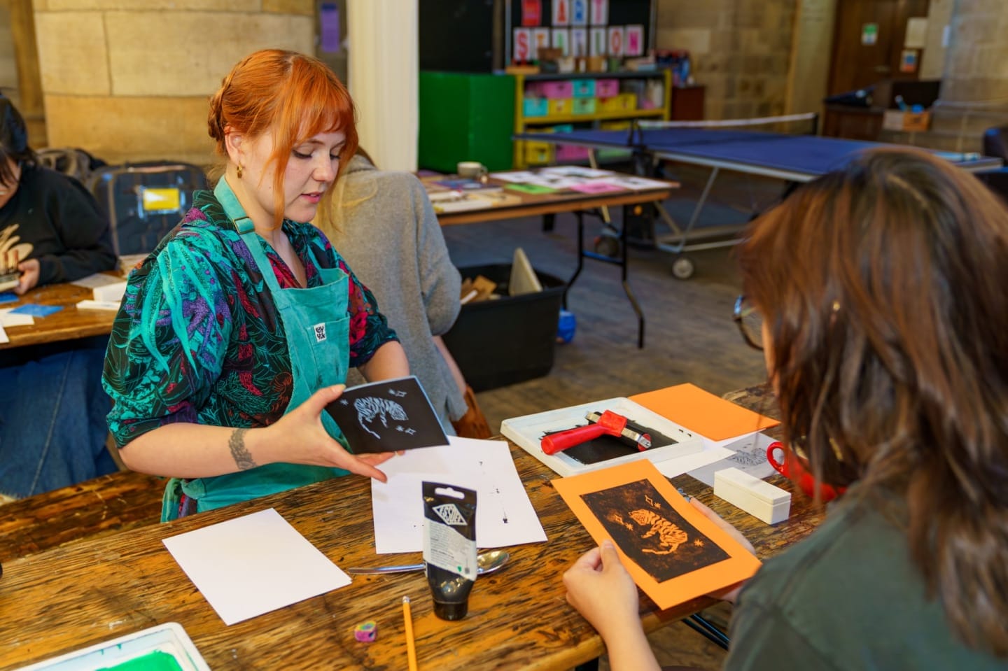 Link to page: Lino Printing Christmas Cards Workshop